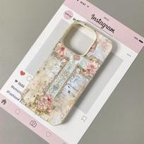Vintage Floral Cross Phone Case For iPhone 17 16 15 14 13 12 11 Pro Max 17 Air Retro Shiny Glitter Soft TPU Back Cover Funda iPhone 12 ProMax gray