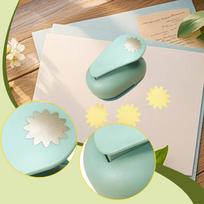 Craft Hole Punch, Portable Versatile for Scrapbooking, Kindergarten, And Office Supplies Sunflower white