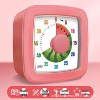 Cartoon Tomato Timer: Portable Alarm Clock for Student Self-Discipline and Time Management brown