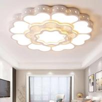 Paprastas Modernus Apvalus Holo Šviestuvas, Didelio dydžio Gėlės LED Lubų Šviestuvas Diameter -60cm white