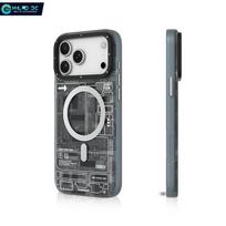 Youngkit grandinės magnetinis dėklas suderinamas su iphone 17/16/15 dėklu, smūgiams atsparus iphone 17 pro max dėklas, atsparus įbrėžimams iphone 16 pro max dėklas 17 Pro gray