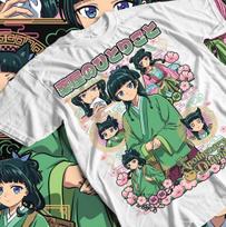 Maomao Vaistininko dienoraščiai Būtinas marškinėlis Anime Juodas marškinėlis, Unisex Medvilninis XL gray