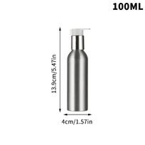 40-200 ml aliuminio pompos buteliukas Aukštos kokybės losjono pompos šampūno losjono pompos daugkartinio naudojimo buteliukas skysčio dozatorius kelioninis konteineris 100ml gray