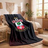 Southampton Theme Fleece Blanket Cozy Soft Plush Blanket For Bedroom Couch Travel 75x90cm