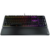 ROCCAT Žaidimų klaviatūra Pyro JAV anglų išdėstymas Laidinis Mechaninė Linijinė TTC Pilno dydžio RGB Garsumo ratukas Riešo atrama Windows 7 ar naujesnė Juoda/Juoda []