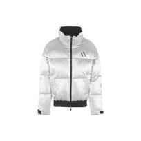 Armani Exchange AE Logo Printed Casual Cotton Jacket Men jackets Silver 6RZB45-ZNPTZ-1987 L white