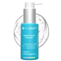 Skinkraft Syndet Face Cleanser For Normal Skin - Glycerin & Polyquaternium-22 - Ph Balanced Face Wash For Daily Cleansing Without Dryness - Gentle white