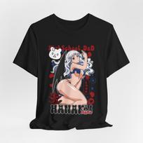 Hanakai Momo Waifu Anime Girl Tshirt Unisexga Art Tee 4XL beige