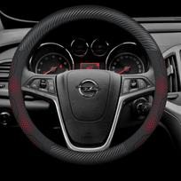 Opel OPCline ASTRA CORSA IGNIA MOKKA VECTRA GTC Tigra Anglies pluošto Suede Odos Automobilio Vairo Dangtelis Automobilio Aksesuarai O Carbon Red black