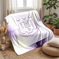 Anderlecht FC Minkštas flanelės vilnos pledas Lengvas Jaukus Šiltas Mėtomas pledas Sofai Lovai Namų Dekoras 75x90cm