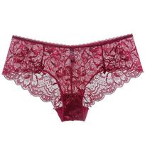 Women's Underwear Sexy Lace Panties Ultra-thin Seductive Transparent Women's Briefs Breathable Comfortable Package Hip Low Waist Panties Einson XXL brown