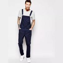 Madingos jaunimo kelnės su petnešėlėmis Streetwear vyriškos slim fit sujungtos kišeninės tiesios kelnės Keturi metų laikai Kasdieniai vyriški drabužiai M