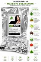 MeliQ Black Henna Hair Color Powder with Aloe Vera 100g