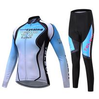 Long Sleeve Cycling Suit Women's Mountain Bike Suit Quick Drying Breathable Autumn and Winter Road Bike 2026 Autumn Breathable Cycling Suit Set XL