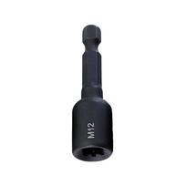 1/4 colio šešiakampis kotas sriegiklio lizdo adapteris 45# plienas M4-M14 staklinis M12