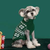 Autumn/Winter Knitted Sweater for Pets: Corgi, French Bulldog, Cat, and Puppy Christmas Clothing S black