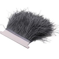 Plunksnos 1 metras 8-10cm Tikros stručio plunksnos apdaila Nėrinių juostelė Ilgos stručio plunksnos apdailos Kutai drabužių siuvimo reikmenims 8-10CM 1M