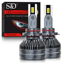 2vnt H7 LED priekinių žibintų lemputės 120W 90000Lm Canbus H4 Led H11 priekinis žibintas H1 HB3 9005 9006 HB4 9012 Hir2 CSP dvigubas varinis žibintas automatinis rūko žibintas 6500K baltas 9006 HB4