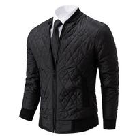 Korean Style Men's Plus Size Thickened Velvet Jacket - Warm, Comfortable Casual Stand Collar for Autumn/Winter M