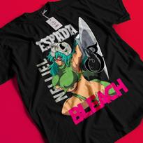 Nelliel Tshirt Bleach Anime T-Shirt Espada Shirt Ichigo Bankai Tee Aizen Nel BB709 M gray