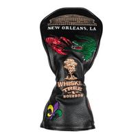 Golf Headcover Practical Golf Club Head Covers Easy to Clean PU Leather Driver Headcovers For Club Protection 1 black