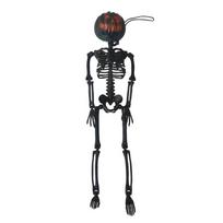 45cm High Pumpkin Head Skeleton Body Shape Human Shape Halloween Decorative Ornaments Birthday Party Decoration Home Decoration