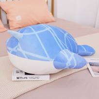 Anime Game Genshin Impact Plush Doll Tartaglia Childe Blue Whale Plush Toys Zhongli Dragon Pillows Cosplay Cartoon Toy Kids Gift 40cm white