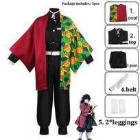 Unisex Demon Slayer Anime Cosplay Animacinis filmas Kimetsu No Yaiba Kochou Shinobu Cosplay Kostiumas suaugusiems vyrams ir moterims 160cm black