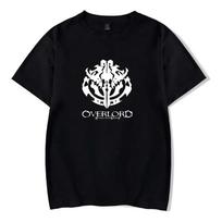 Nova Camiseta De Anime Overlord Merch Camiseta Casual De Man 5XL white