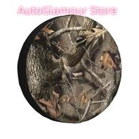 Custom Real Tree Camouflage Spare Tire Cover for Honda CRV Camo 4WD 4x4 RV Car Wheel Protector 14  15  16  17  Inch 14inch