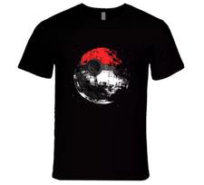 Pokeball Gaming Death Star Game Funny T Shirt Tee Gift New M black