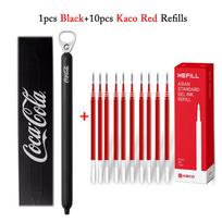 KACO Coca Cola Gel Ink Pen Pull Ring high-quality 0.5 dual-core ST head,Quick Drying Black stylo for office signing school suppl