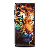 Animal Tiger Phone Case for Samsung Galaxy S24 S23 S22 S20 S21 FE Ultra S10 S10E S9 S8 Plus 5G Silicone Cover Capas Fundas Bags samsung s10e orange