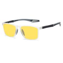 Anti-UV Naktinio Matymo Dviračių Akiniai Nuo Saulės Stilingi Moterims Vyrams Sportui Vairuotojams Akiniai Vintažiniai Suaugusiems UV400 Anti-glare Akiniai as picture yellow