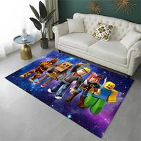 Animacinis R-Robloxs Žaidimų Žaidėjo Kilimas Kilimas Žaidimų Kambariui Miegamajam Svetainei Sofai Namų Dekoras, Vaikų Plotas Kilimas Neslystantis Grindų Kilimėlis 80x120cm