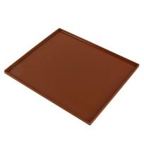 4Pcs Silicone Dehydrator Mats Food Grade High Temperature Resistance Prevent Sticking Fruit Dehydrator Trays with Edge Coffee