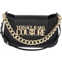 Versace Jeans Couture Metalinis Logotipas Užsegimas Sagtis Poliesterio Pečių Krepšys Mažas Moteriškas Pečių Krepšys Juodas 74VA4BL2-ZS467-899 Basic Set (Bag+Dust Bag),/ beige