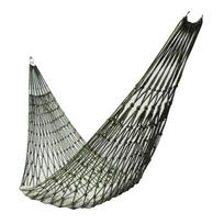 Nylon Rope Meshy Hammock for Outdoor Sleeping Net Bed with Rope Portable Camping Garden Beach Yard Travel Swing Hanging Bed black