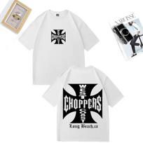 Paul Walker Shirt West Coast Choppers Unisex Tshirt Unisex Vintage Loose Tops Cotton Short Sleeve Hip Hop Streetwear Unisex Tshirts S white