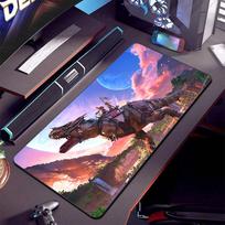 Ark Survival Evolved Mouse Pad Large Gaming Accessories Mouse Mat Keyboard Mat Deskmat Computer Gamer Laptop Dinosaur Mousepad 30cmx60cm gray