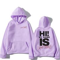 Eminem Slim Shady Hoodies Sudaderas Con Capucha Ilgomis rankovėmis Vyriški megztiniai su gobtuvu Sudaderas Fleece Unisex megztiniai S gray