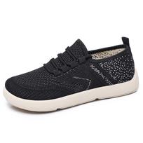 Shoes women's summer new casual shoes lightweight breathable single shoes 2025 soft sole comfortable simple lace-up mesh shoes 40