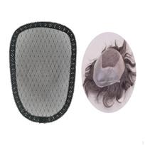 Plaukų tinkliukas peruko pagrindui, kvėpuojantis, elastinis, minkštas tinklelis plaukų priauginimui, kuodui. gray