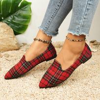 Women Flats Lightweight Outdoor Shoes Big Size Casual Color Block Pointed Toe Loafers Fashion Comfortable Sneakers for Women 38 brown