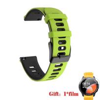 Skirta Xiaomi Watch 2 Pro dirželiui silikoninė apyrankė, skirta Mi Watch S3 Color 2 S1 Active Pro S2 42 46 mm išmaniojo laikrodžio apyrankei Correa priedai for Mi Watch 2 Pro black