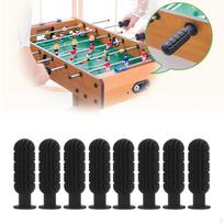8 Replacement Handles for Standard Foosball Tables, Black brown