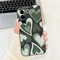 For Vivo V27 Pro Case V2230 Cute Cat Luxury Candy Painted Cover Soft Silicone Phone Case For Vivo V27e V 27 e VivoV27 Pro Fundas Vivo V27 gray