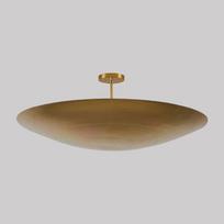 6 Light Mid Century Modern Flush Mount Sputnik Chandelier Raw Brass Ceiling Fixture