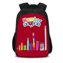 Vaikams Berniukams Mergaitėms Numberblocks Kuprinė Mokyklinė Kuprinė Kelioninė Kuprinė Didelės Talpos Patvari Nailono Medžiaga Erdvus 20l Talpos Keli Skyriai StyleQ