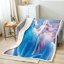 Šaldytas spausdintas pliušinis anime pledas Namų dekoras Mikropluošto audinys Tinka vaikams ir suaugusiems Pledai Lova Kūdikis Žiema 30x40in